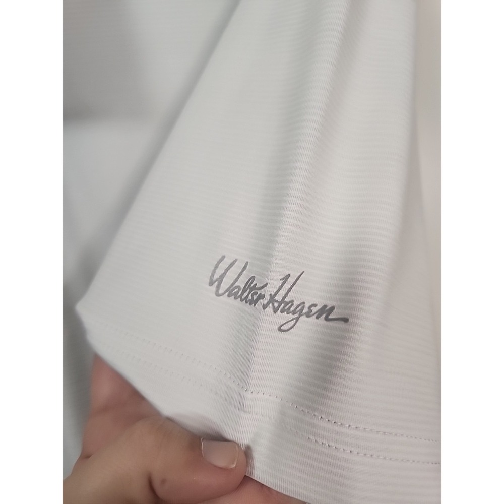 Walter Hagen Perfect 11 Gray Stripe Golf Polo Mens Size Small NEW - Picture 4 of 6